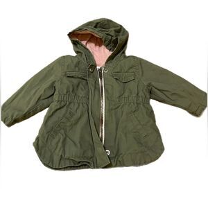 Baby Girl Old Navy 3-6M Olive Green Jacket